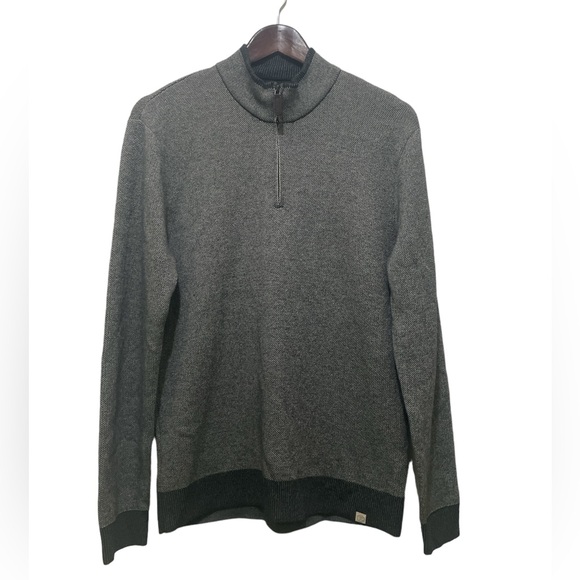 NWT Sweater Marine Layer RE Spun Men's Gray Color Long Sleeve Size M. - Picture 10 of 12
